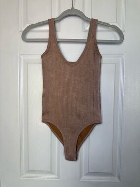 Aura Women’s Ribbed One-Piece Bodysuit